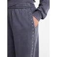 thumbnail image 4 of No Boundaries Mineral Wash Studded Sweatpants, 31" Inseam, Women's XXS-XXL, 4 of 5