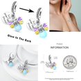 thumbnail image 3 of Charms Lindo Brillo Ojos Azules Rosa 925 Plata Esterlina Encantos Ajuste Original Mujeres Pulsera Diy Océano Infinito Cuentas Para Colgante Collar Fabricación De Regalo, 3 of 4
