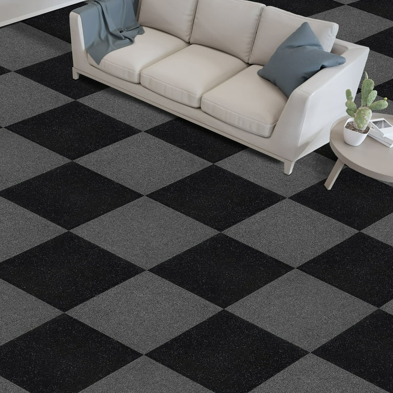 Achim Nexus Self Adhesive Carpet Floor Tiles 12 Tiles 32.3 sq Ft