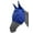 Blue, variant on Showman Mesh Rip Resistant Fly Mask w/ Ears (Black, Average Horse)