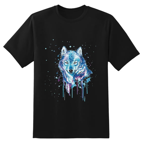 Men's Graphic TeeWolf (3) Letter Print T-Shirts Round Neck Short Sleeves Sizes XS-5XL Summer Daily Casual Tops