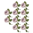 thumbnail image 2 of Advancent 10 flores artificiales para decoración de bodas, fáciles de limpiar, ecológicas, a precio asequible, flores artificiales para Decoración Núcleo morado, 2 of 6