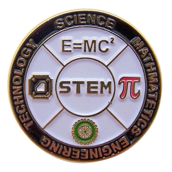 STEM Education Lapel Pin, Youth Enrichment Award, 1 Inch