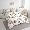 thumbnail image 3 of Manfei Western Cowboy Twin Bedding Sets 7-Piece, Brown Farm Horse Bedding Comforter Set, Tropical Desert Cactus Sheet Sets, Breathable Bedroom Decor, 3 of 8