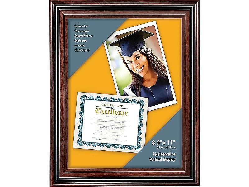 Victory Light Plastic Certificate Frame Rosewood (VS4501B.811) 1061112