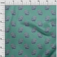 thumbnail image 2 of oneOone Tissu Polyester Lycra Tissu Imprimé à Blocs Paon 1 Yard 56 Pouces de Large, 2 of 4