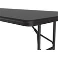 thumbnail image 2 of Correll 22-32"H Adjustable Height Melamine Top Folding Table in Black Granite, 2 of 7