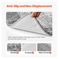 thumbnail image 4 of Bathroom Rug 36x24 inch - Absorbent Bath Mat Non-Slip - Soft Shag Rug for Bathroom Floor - Machine Washable Quick Dry - Gradient Striped Decor, 4 of 6