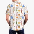 thumbnail image 2 of Polo Shirts for Men, Light Bulb Pattern Urban Cuteness Casual Mens Polo Shirts Short Sleeve Button Down Classic Mens Golf Polo Shirts, 2 of 7