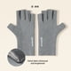 thumbnail image 4 of Guantes de terciopelo de medio dedo para mujer | Guantes de invierno cálidos para exteriores con pantalla táctil | Tejido suave y desliso que protege del frío | Elegantes guantes rosas, grises y, 4 of 6