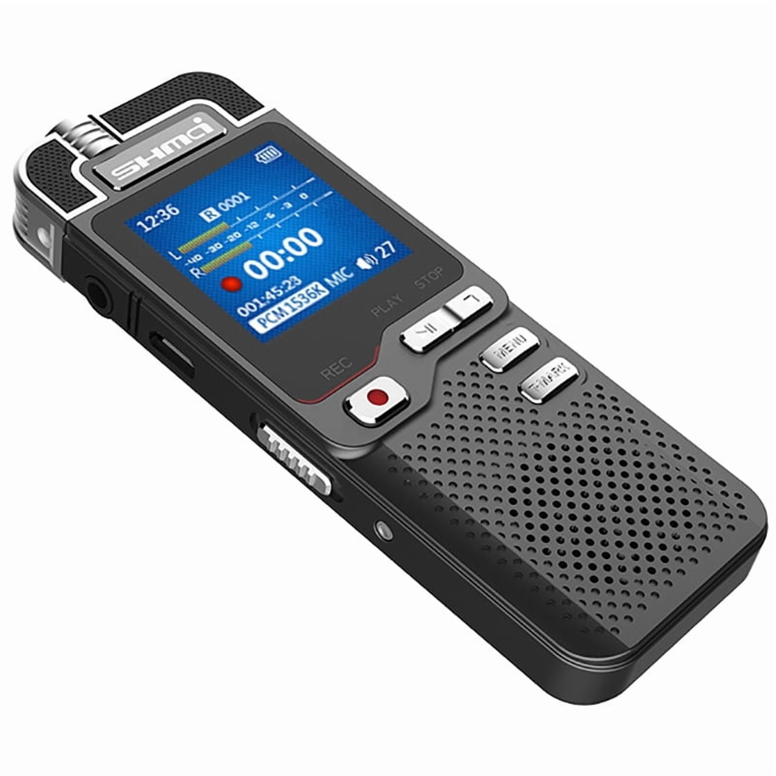 Shmci D60 8GB Professional Dictaphone Voice-activated Mini Digital Audio Voice Recorder Pen Dual Mic Denoise With Variable Speed MP3 Music Playback Class Home Meeting lecture Concert Record