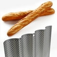thumbnail image 4 of French Bread Stick Baking Pan Wave Toast Box Baguette Mold, 4 of 8