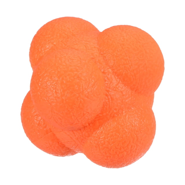 Uxcell Bounce Reaction Balls Coordination Training Ball Agility Trainer TPR High Difficulty, Orange