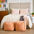 thumbnail image 5 of Main + Mesa Main + Mesa Embroidered Cotton Geometric Lumbar Pillow, Blush, 5 of 12