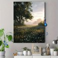 thumbnail image 4 of Qisvanset 12x16 Inch Blue Poison Dart Frog & Hibiscus Canvas Print Wall Art, 4 of 5