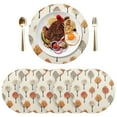 thumbnail image 5 of Ryvnso Autumn Trees Pattern Round Plate Mats Dining Table Placemat Set of 4 for Holiday Decoration, 5 of 7