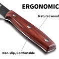 thumbnail image 4 of Plys 8.6 Inch Japanese Kiritsuke Chef Knife,German Stainless Steel Kitchen Knife for Daily Cutting Meat,Fruits and Vegetables, 4 of 6