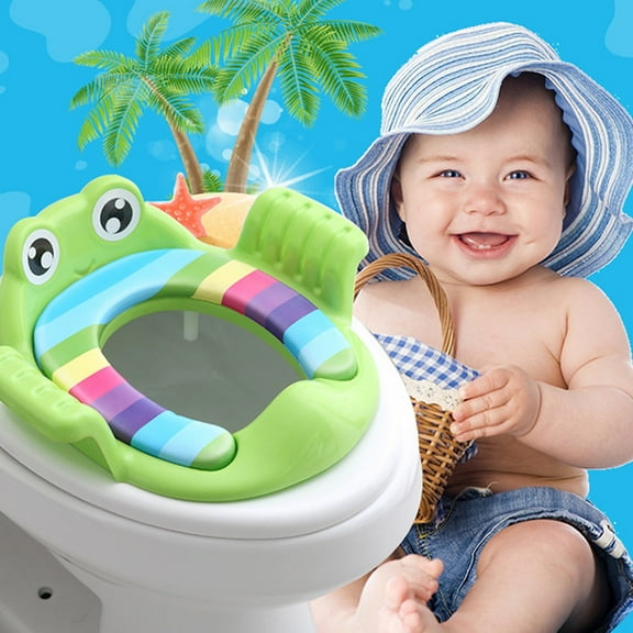 Fmxomd Children's Toilet Ring Baby Potty Ring Kids Boy Girl Gift Toilet Seat Cushion Baby Potty Toilet Soft Cushion Portable Potty