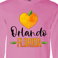 thumbnail image 4 of Inktastic Orlando Florida Orange in Heart Long Sleeve T-Shirt, 4 of 5