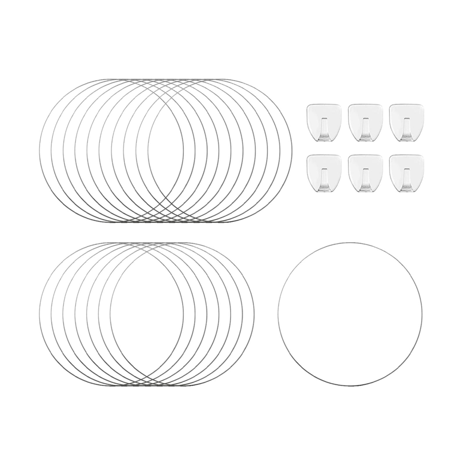 Colaxi 18 Pieces Indoor Plant Trellis for Climbing Plants,Round Circle Trellis,Ivy Flower Plant Support,Outdoor Potted Plant Support