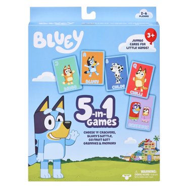 Bluey Charades Game For Kids - 60 Charade Cards, Family Party Game, Multicolor, Ages 4+