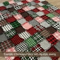 thumbnail image 4 of JCS Lodge Green 6 Plaid Homespun Cotton Fabric Sold by the Yard, 4 of 5