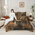 thumbnail image 4 of Castle Fairy 3-Piece Queen Size Comforter Set - Safari Deer Wildlife Animal Print, 4 of 8