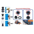 thumbnail image 4 of Kit de Connecteur de Robinet en PVC, Raccord de Cloison en PVC Durable pour Barils de Pluie, 4 of 8