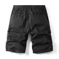 thumbnail image 5 of BADHUB Multi Pocket Cargo Shorts for Men Classic Button Zipper Work Shorts Ripstop Waterproof Hiking Outdoor Shorts Clearance Black 38, 5 of 5