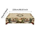 thumbnail image 3 of SIfdSeng Get it Fast 2026 Ne W Round/Rectangle Christmas Tablecloth Christmas Tablecloth Washable for Party Picnic Dinner Décor, 3 of 7