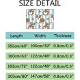 thumbnail image 3 of FREEAM Soft Rug Large Area Rugs, Corgi Dogs Hearts Comfortable Indoor Carpet, Baby Play Mat for Living Room Bedroom Nursery Home Decor Floor Mat 63x48inch, 3 of 6
