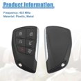 thumbnail image 4 of Smart Key Fob Remote for YGOG21TB2 Keyless Entry Remote Control 49 Chip 6 Button 433 MHz, 4 of 5
