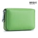 thumbnail image 1 of Cartera de cuero genuino para tarjetas, universal, antimagnética, para hombres y mujeres, con 12 ranuras para tarjetas, funda para tarjetas RFID antiescaneo, 1 of 6