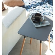 Yamazaki Home Side Table, Black, Steel, Supports 22 pounds, Minimal Assembly