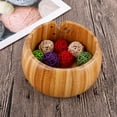 thumbnail image 2 of Wood Yarn Bowl, Handmade Knitting Wool Storage Bowl with Carved Holes, Decorative Knitting Bowl for Crocheting Accessories Kit, 15 * 8.5cm, 2 of 5