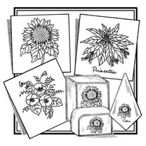 Aunt Martha's #3865 Sunflower, Pansies, & Poinsettia