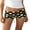 Yellow, variant on LMLYSoH Women's Dot Print Mini Shorts Summer Fashionable Fold Over Low Waist Micro Shorts