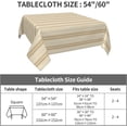 thumbnail image 2 of Square Tablecloth 60 x 60 Inch, Modern Abstract Neutral Color Square Table Covers Comfortable Table Cover Polyester Table Cloth for Kitchen Dinning Tabletop Outdoor, 2 of 8