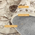 thumbnail image 6 of Findosom Washable Runner Rug 2'x10' Non-slip Kitchen Runner Rug, Vintage Paisley Runner Rugs Soft Distressed Carpet Boho Runner Rug for Hallway Bedroom Laundry Entryway,Beige, 6 of 11