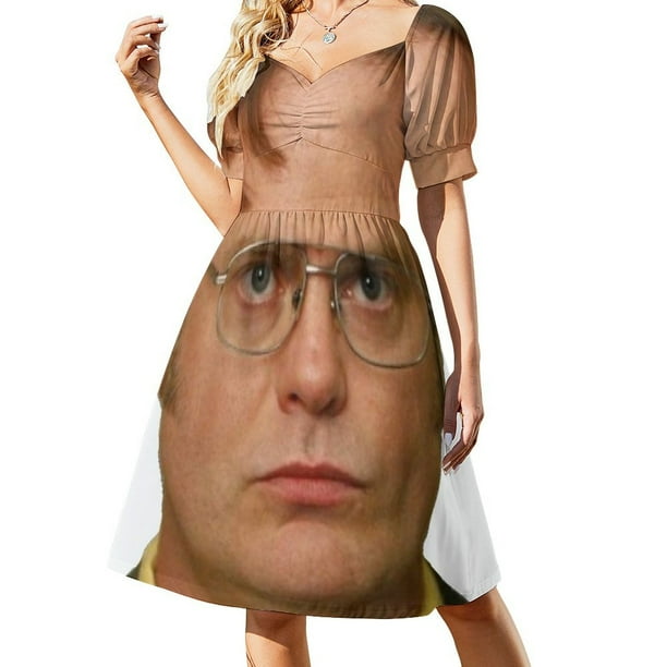 Vestido de manga corta Dwight Schrute, vestidos para mujer 2025, vestidos para mujer, vestidos de playa.