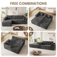 thumbnail image 4 of 105 Inch Cloud Sectional Couch for Living Room, Modular Sectional Sofa with Deep Deat, No Assembly Needed Boneless Sofa with l Shaped Chaise, 4 of 7