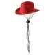 thumbnail image 3 of Sombrero de vaquero jinwen para mascotas con barbilla ajustable Rojo, 3 of 8