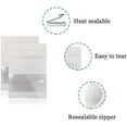 thumbnail image 3 of MITOB Pack 100Pcs Kraft Paper Window Packets for Zip Food Storage Lock Coffee Packing Bags Zipper Lock Cookies Coffee Beans Storage Bags (White, 7x9cm (2.8x3.5 inch)), 3 of 4