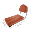 thumbnail image 2 of Raindrops Cycle Seat Comfortable Backrest Support Pu Foam Metal Load Capacity 1Pack, 2 of 7