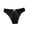Black, variant on Womens Mid Rise Seamless Bikini Panties Sheer Mesh Geometric Stitching White Bow Detail Underwear