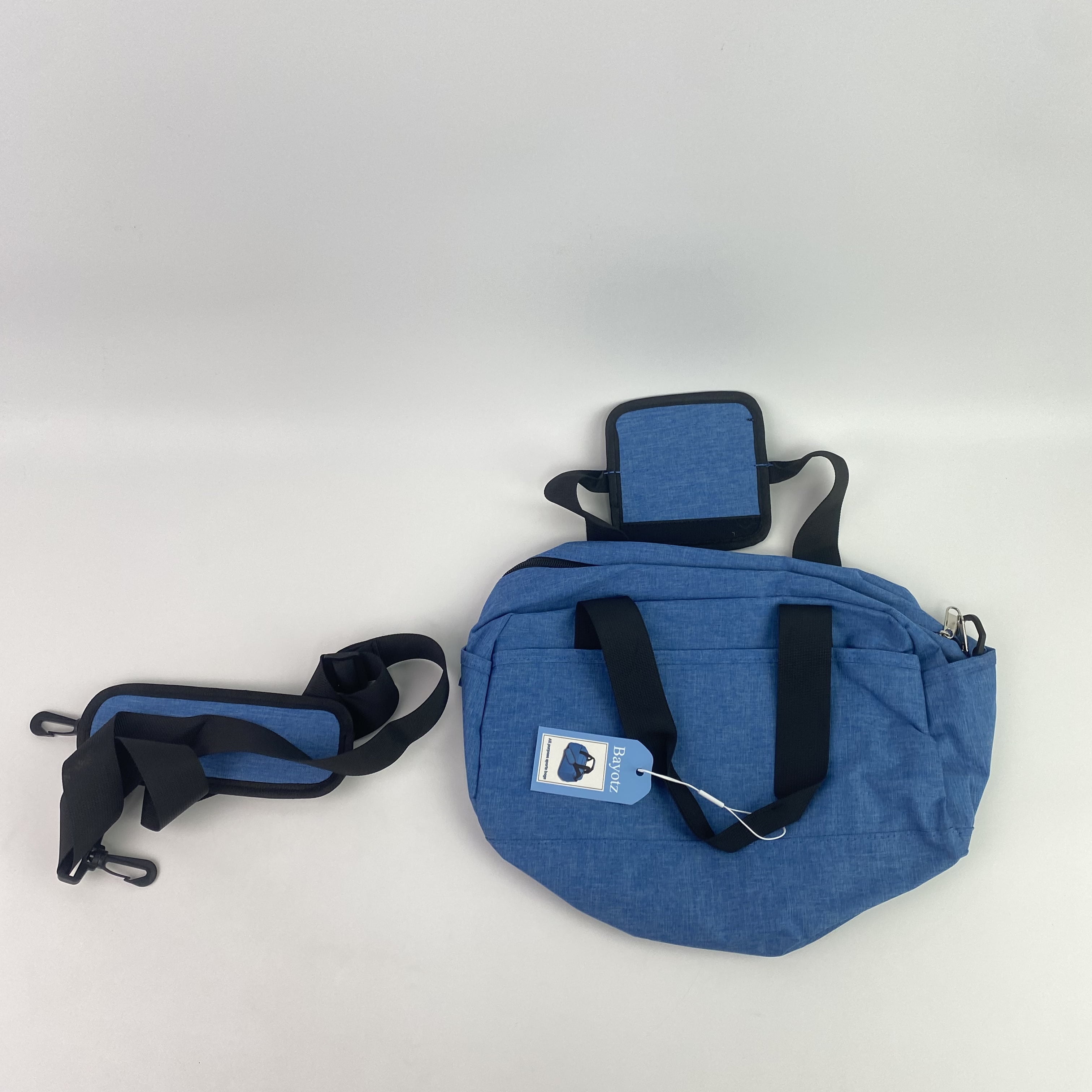 Bayotz All purpose sports bags,14 inch Small Gym Bag for Women & Men, Mini Duffel Bag for Travel Sports Lightweight Carry On Bag,Navy Blue