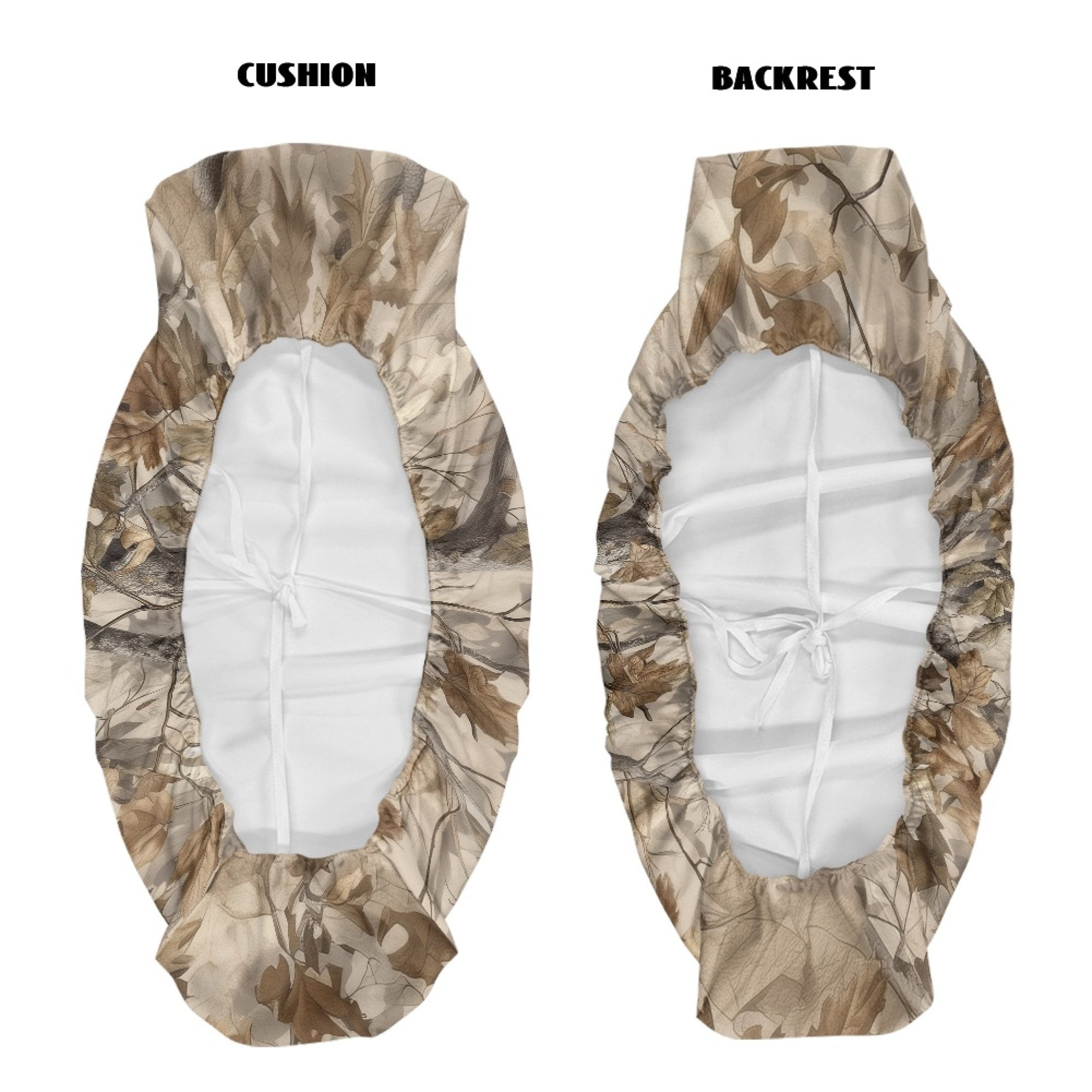 ZIATUBLES Autumn Tree Leaf Print UTV Seat Covers 2 Pack, Waterproof Polyester Replacement Front Bench Seats Covers, Wear-Resistant UTV Outdoor Accessory Part for Kawasaki Mule