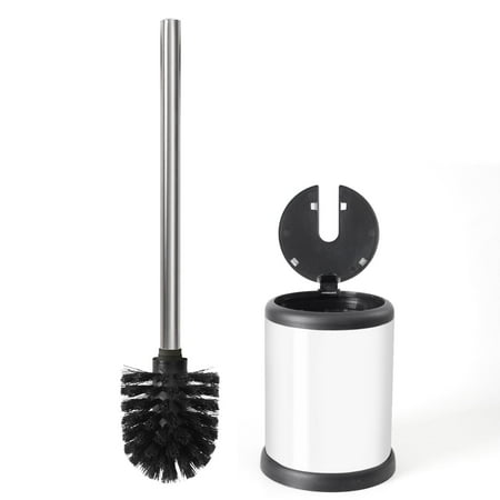 ToiletTree Products Deluxe Toilet Brush with Lid - White