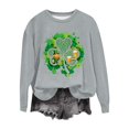 thumbnail image 3 of TaTaai Womens Holiday Graphic Sweatshirt St Patricks Day Long Sleeve Crewneck Loose Fit Casual Pullover Top Luck Theme Gift, 3 of 5