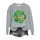 thumbnail image 3 of TaTaai Womens Holiday Graphic Sweatshirt St Patricks Day Long Sleeve Crewneck Loose Fit Casual Pullover Top Luck Theme Gift, 3 of 5